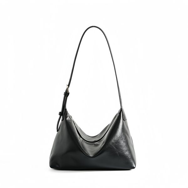 Women's Genuine Leather Shoulder Bag, Stylish Soft Hobo Handbag