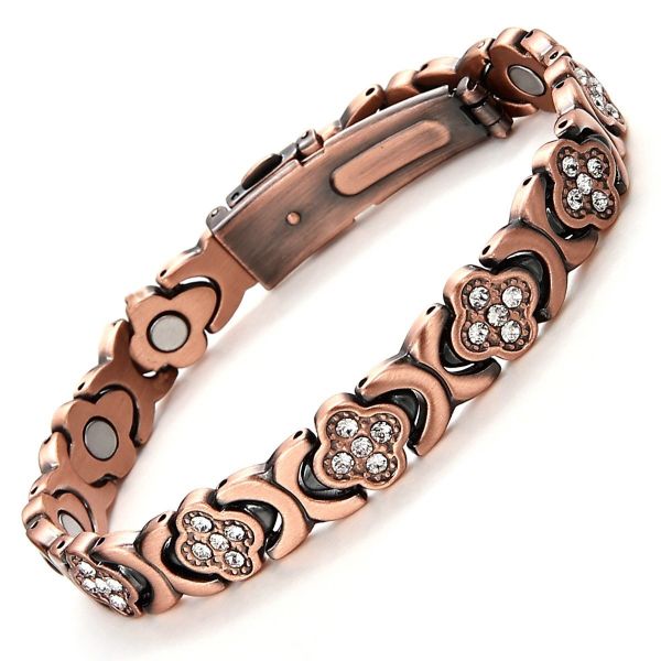 Ladies' Pure Copper Bracelet, High-Power Magnetic Therapy Bracelet
