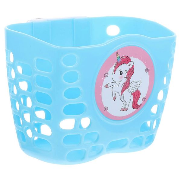 Bike Front Basket Children Cycling Cute Basket Convenient Bike Basket Stora - Li8ght blue
