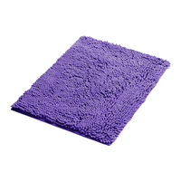 Eco-Friendly Absorbent Non-Slip Shaggy Bath Mat - 70 x 45cm - Violet