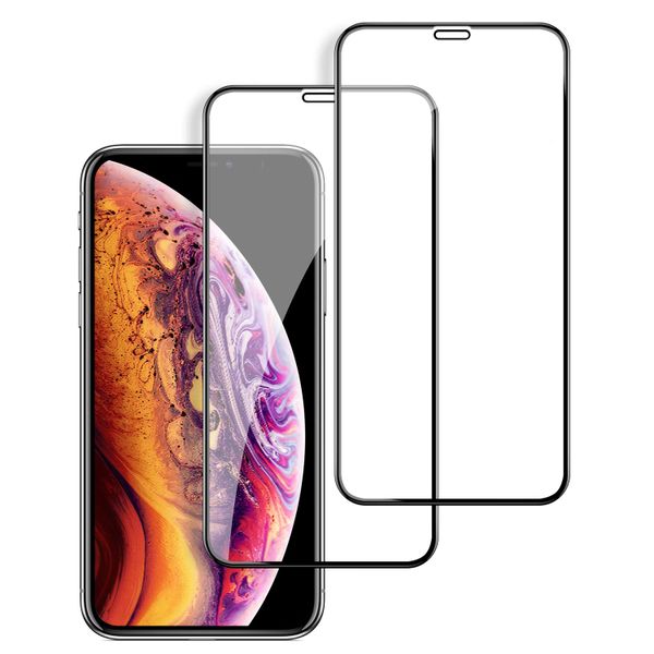 iPhone XS Max Screen Protector Guard 9D Tempered Glass PACK OF 2
