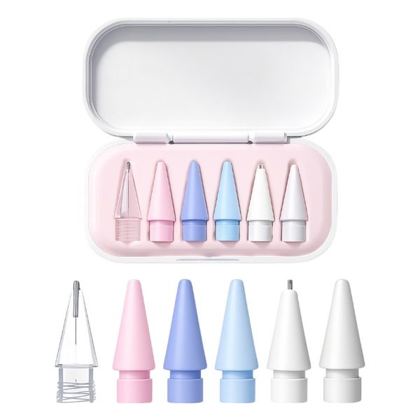 6 Pack - Precision Stylus Tips - Multicolor