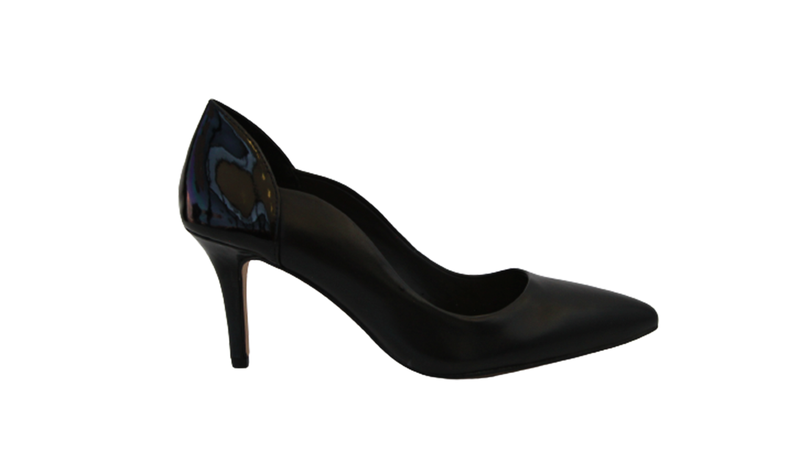 Enzo Angiolini Black Nappa Leather Dalera Pump