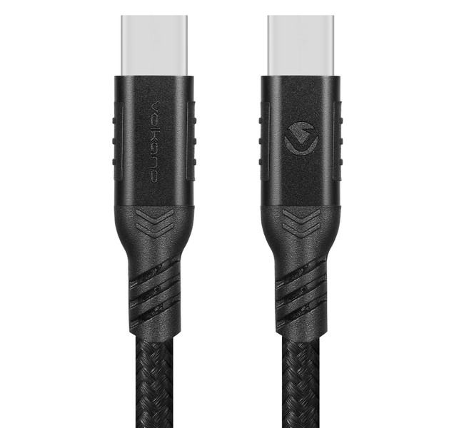 Volkano Weave 100W 1.2m USB-C -USB-C: PD Fast Charge &amp; Data Transfer