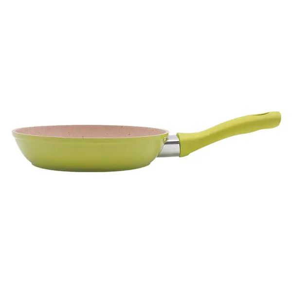 Mini Aluminum Round Pan Non-Stick Marble CoatIng with Silicone Handle - SD