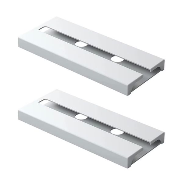Set of 2 Wine Glass Holders, Plastic, 25 x 11cm, White