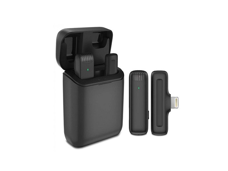 Wireless Microphone for IPHONE with Charging Case