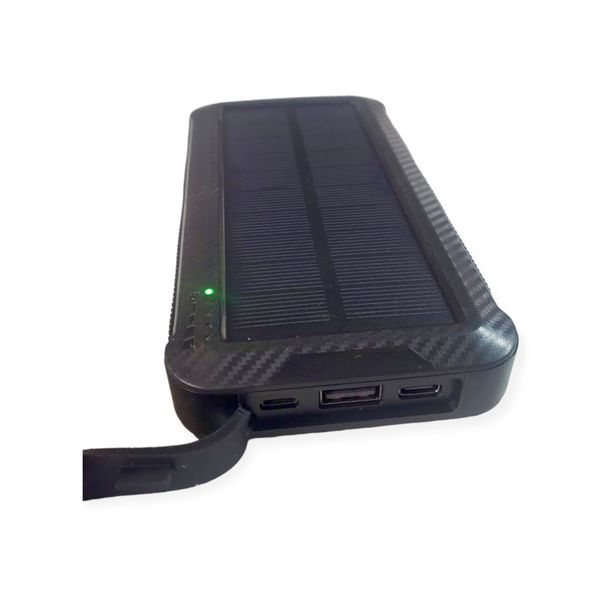 Solar Power Bank 16800mAh with Wireless Charging.