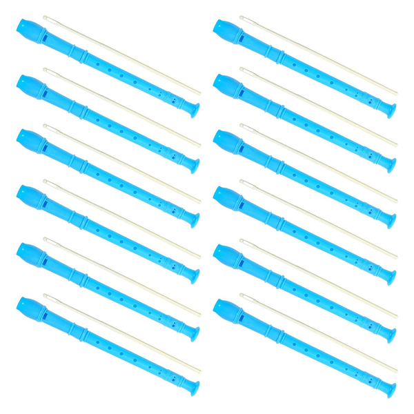 12 Pack 8 Hole Soprano Recorders Descant Flute