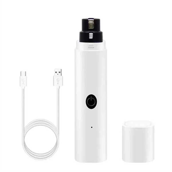 Electric Dog Nail Clippers For Dog Nail Grinders Rechargeable White