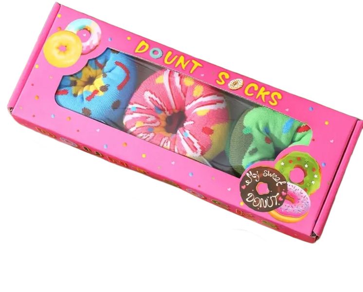 3 Pairs Of Donut Socks