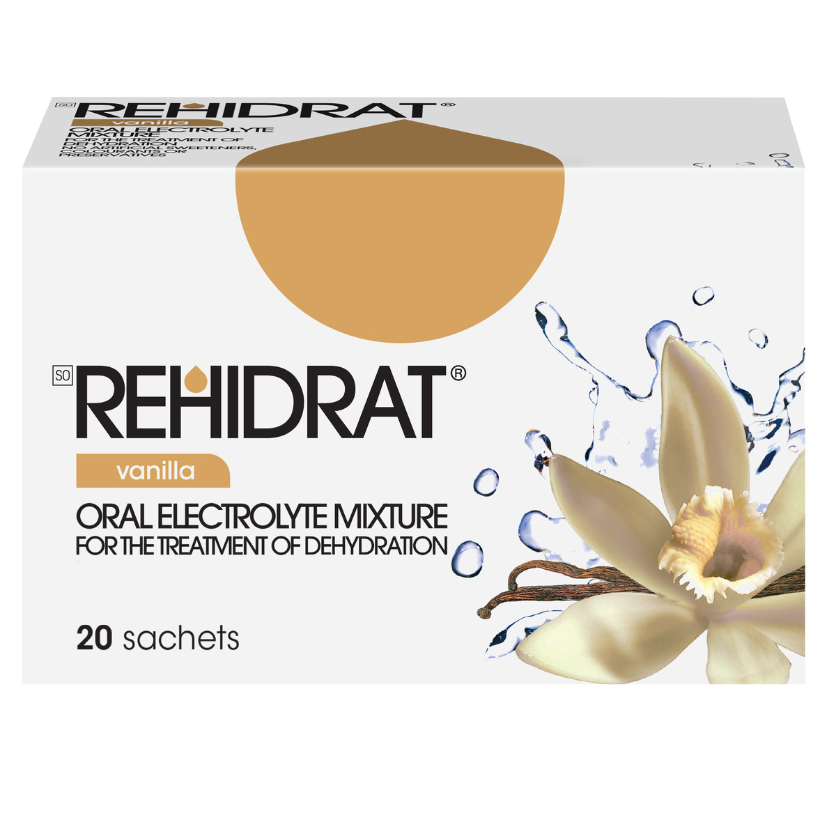 Rehidrat, Oral Electrolyte Mixture, Vanilla, 14g x 20 Sachets Shop Today. Get it Tomorrow