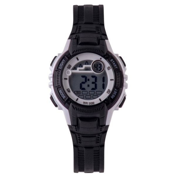 Digitime Espy LCD Watch - Black &amp; White