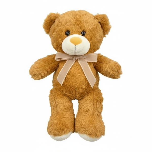 Soft Classic Brown Plush Teddy Bear for Kids &amp; Adults - 30cm