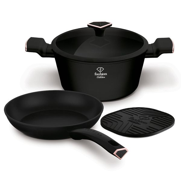 Fashion By Berlinger Haus 4-Piece Titan Pro Non-Stick Cookware Set