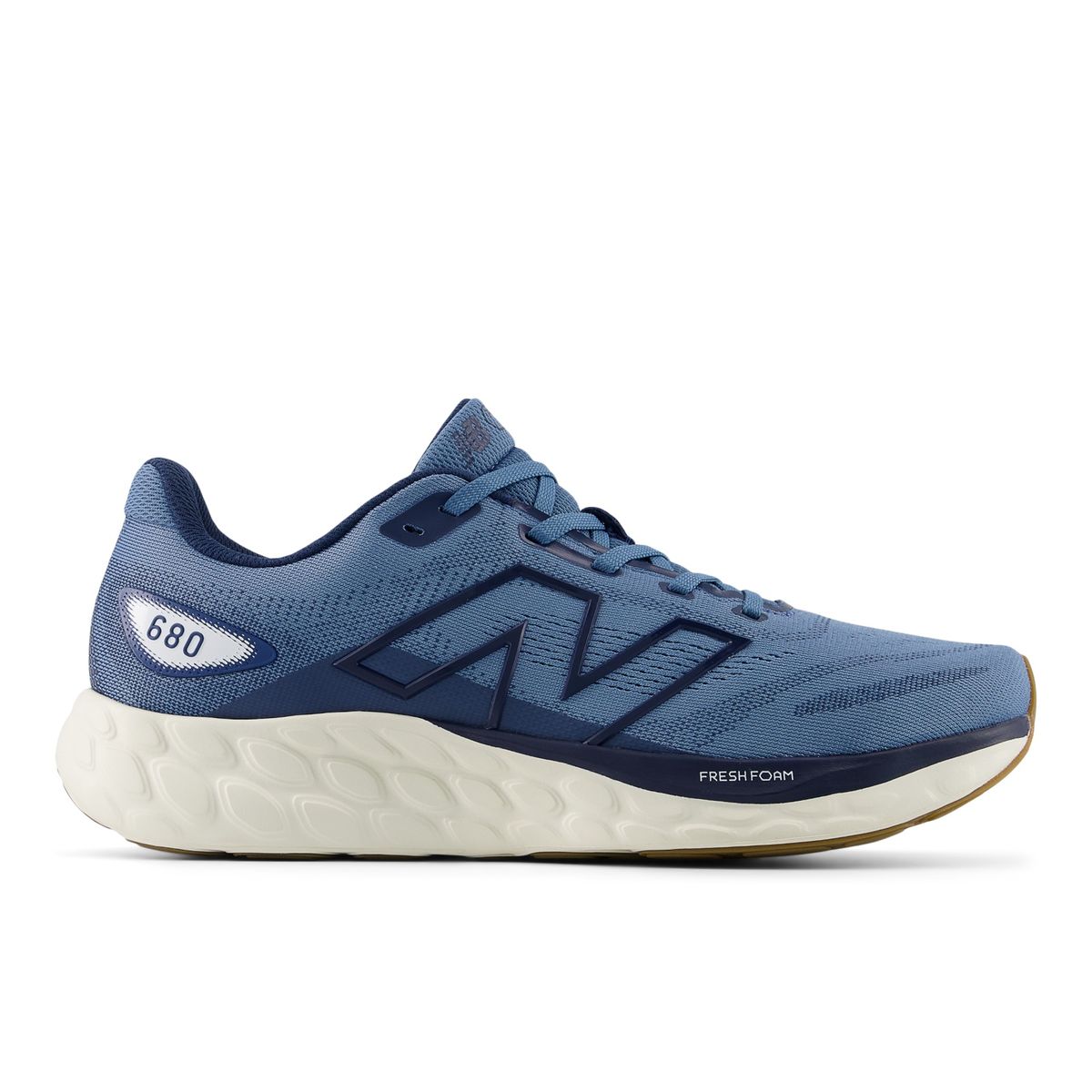 New Balance Men's Fresh Foam 680v8 Road Running Shoes - NB Blue/White