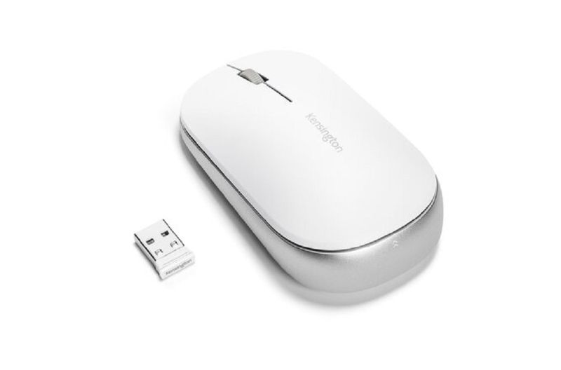 Kensington SureTrack Dual Wireless Dongle and Bluetooth Mouse - White