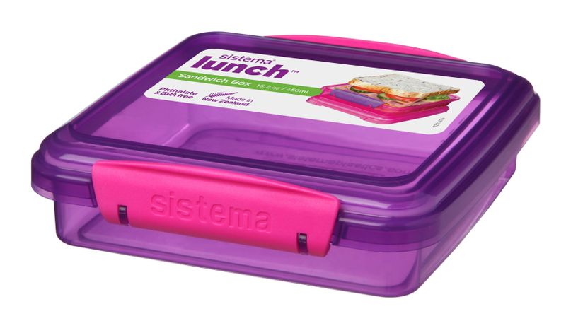 450ml Sandwich Box - Trend Purple