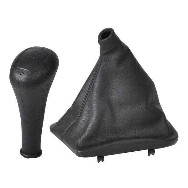 4 Speed Car Gear Shift Knob Shifter Lever Leather Boot Cover