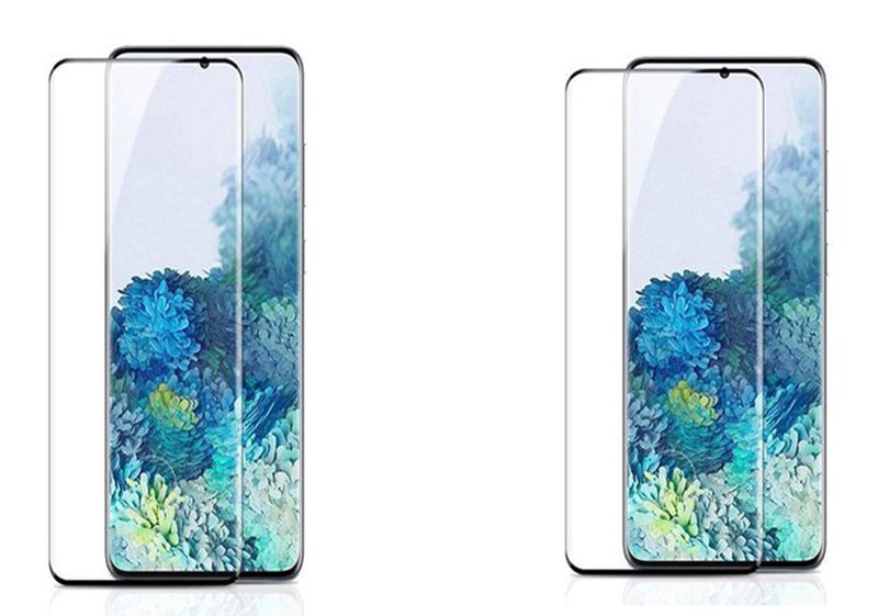 (Pack of 2)Full Glue Glass Screen Protector for Note 10 Black