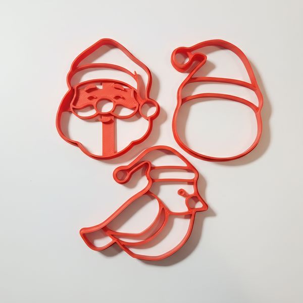 Christmas Cookie Cutter Set - 3 Pieces, Medium (8 cm)