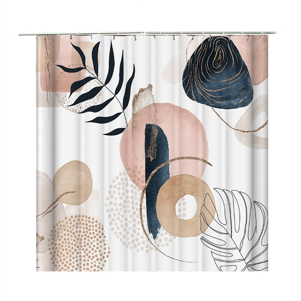 Shower Curtain Waterproof Fabric Boho Bath Curtains C