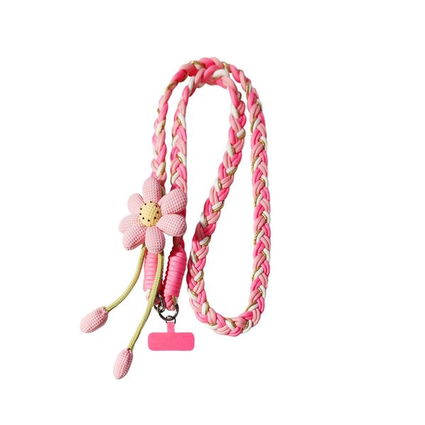 Universal Flower Phone Lanyard Anti-Theft Crossbody Strap