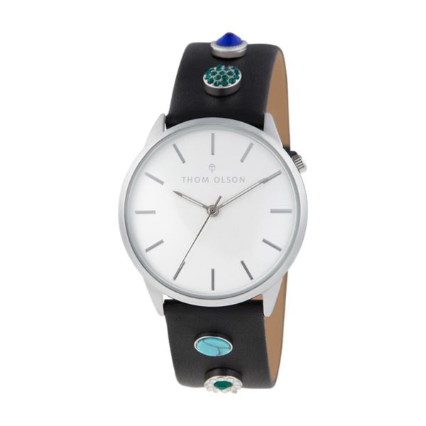 Thom Olson Gypset Black Leather Watch - CBTO018