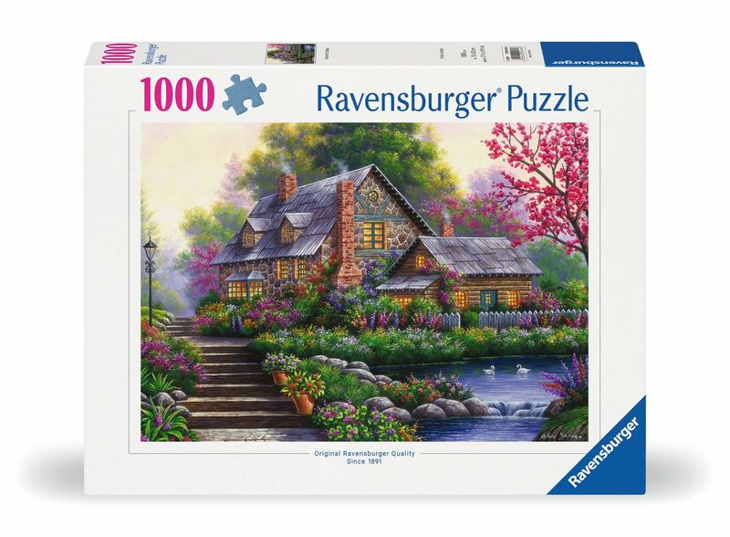 Ravensburger 1000 Piece Puzzle Romantic Cottage