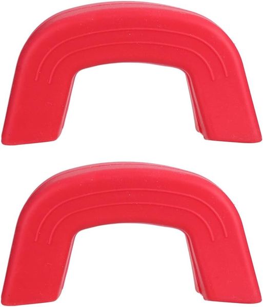 Pot Handle Protector Sleeve 1 Pair Medium Red Silicone Heat-Resistant