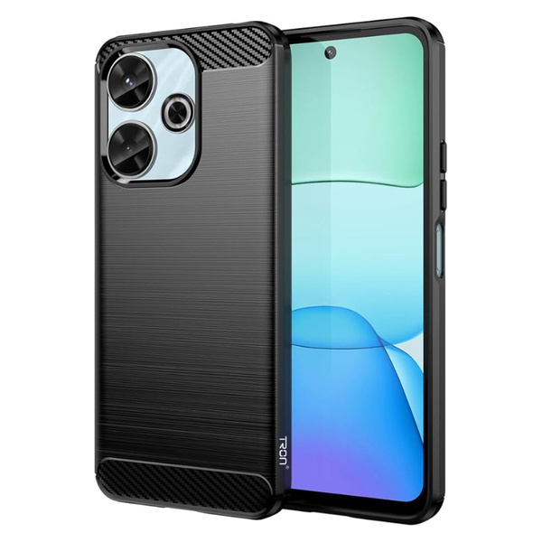 TRON Slimfit Shockproof Carbon Fiber Case Compatible with Xiaomi Redmi 13