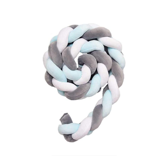 Totland Braided Crib Bumper/ Cot Bed Protector ML-x2