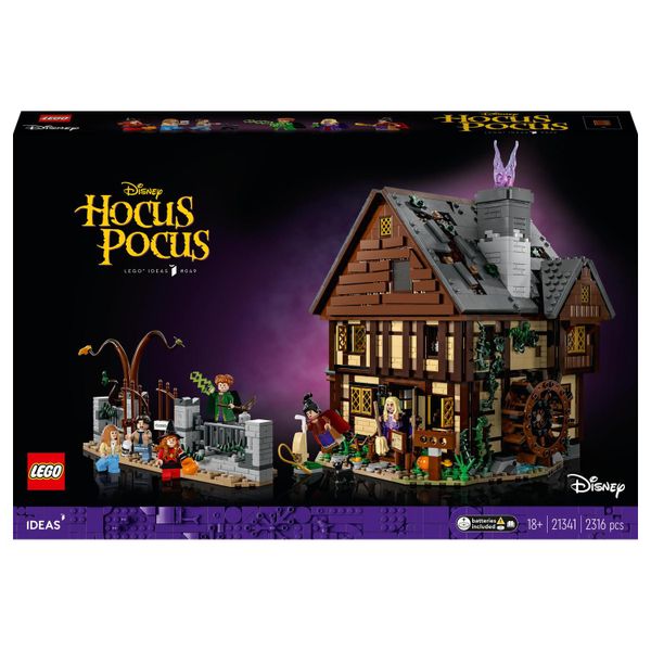 LEGO® Ideas Disney Hocus Pocus: The Sanderson Sisters' Cottage 21341 Building Toy Set 2316 Pieces