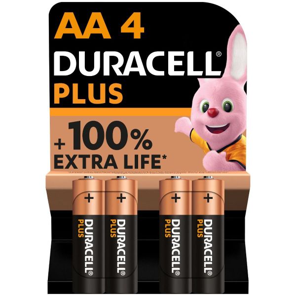Duracell Plus - AA Blister Pack 4