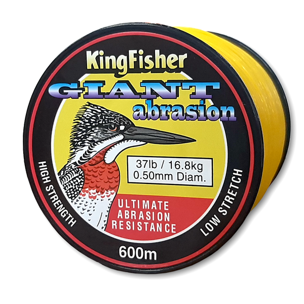 Kingfisher Giant Abrasion Nylon .50MM 16.8KG/37LB Colour Clear 600m Spool