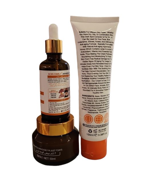 Dark Nuckle Skincare Set- Hand Cream, Serum &amp; Cream&amp;Riita Carrot Oil