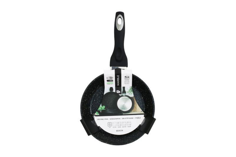 Excellent Housewares Aluminum Brushed Frying Pan 20cm