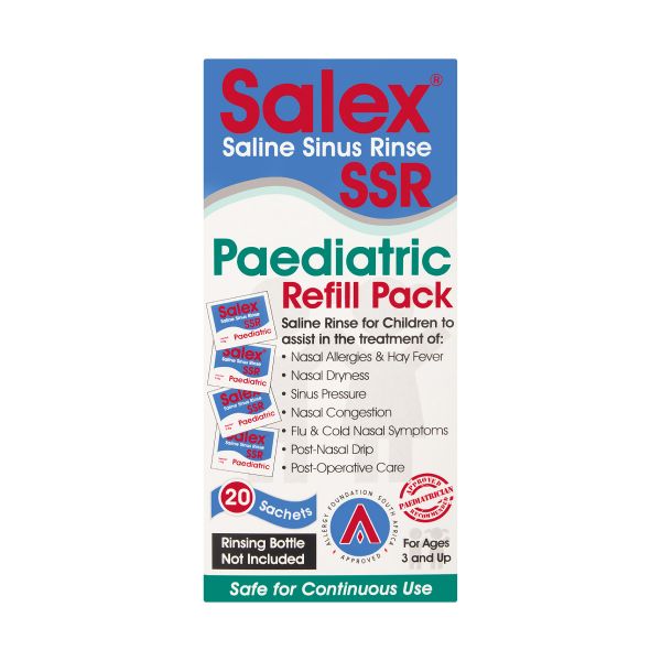 Salex Saline Sinus Rinse (SSR) Paediatric Refill Pack