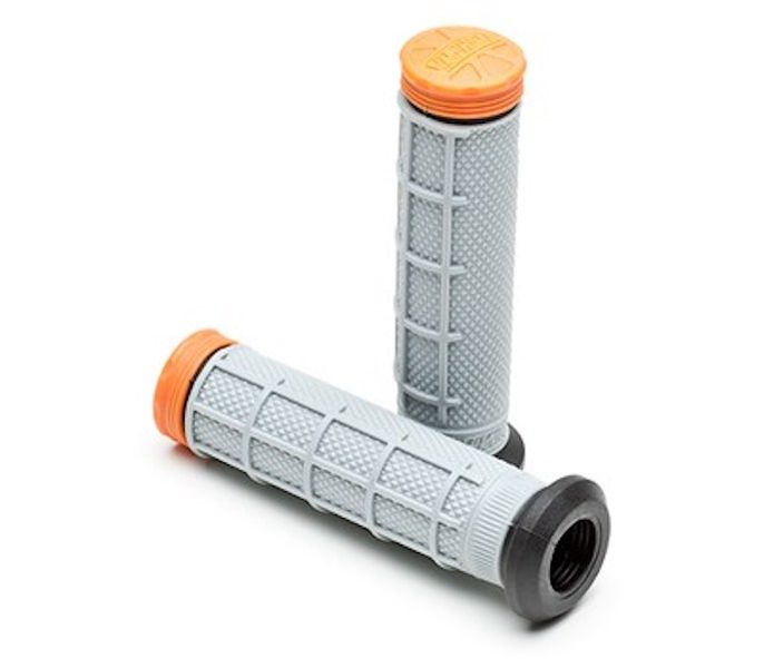 Grey &amp; Orange Atv Grips image