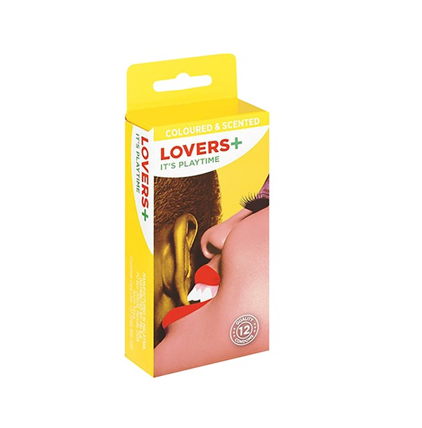 Lovers Plus - Condoms Coloured &amp; Scented - 12 Condoms