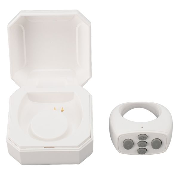 White Ring Remote With 200mAh Battery For Phone Control