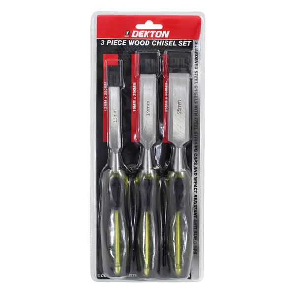 Dekton 3 Piece Wood Chisel Set
