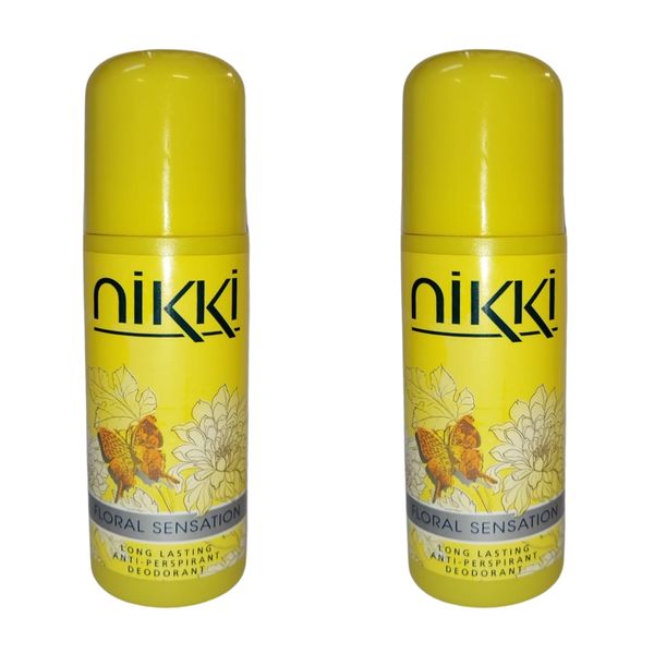 Nikki Long Lasting Anti-Perspirant Roll On 50ml - Floral Sensation 2 Pack