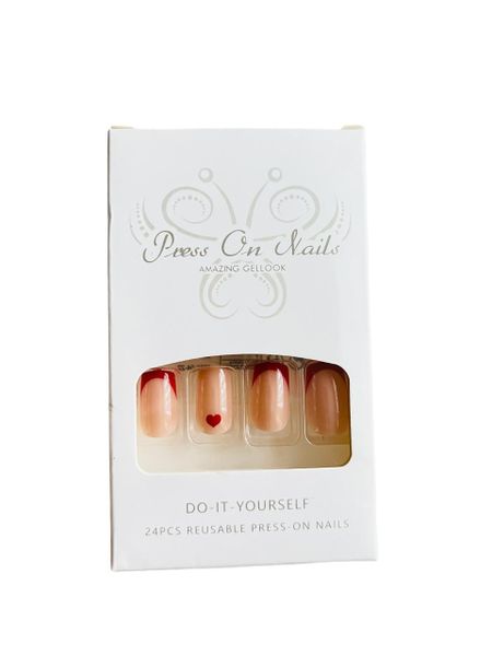 24 Pc French Style Nails