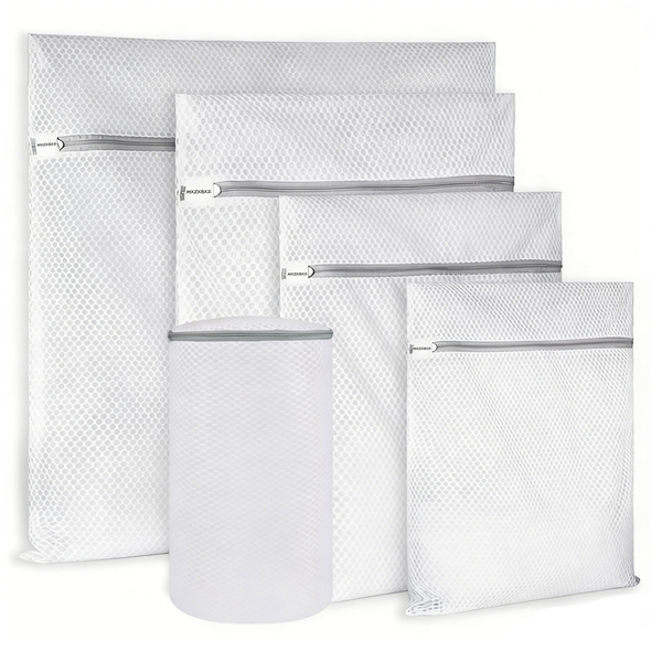 MXZXBXZ 5Pieces Laundry Mesh Wash Bags with Sturdy Zippers