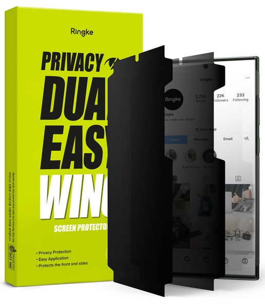 Privacy Dual Easy Wing Film Premium Screen Protector for Galaxy S23 Ultra