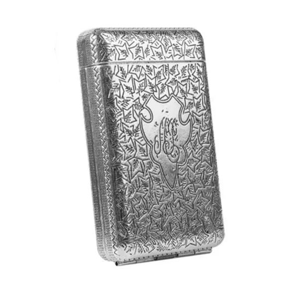 Atterson Blinder Retro Pure Copper Hand Carved Flick Cigarette Case