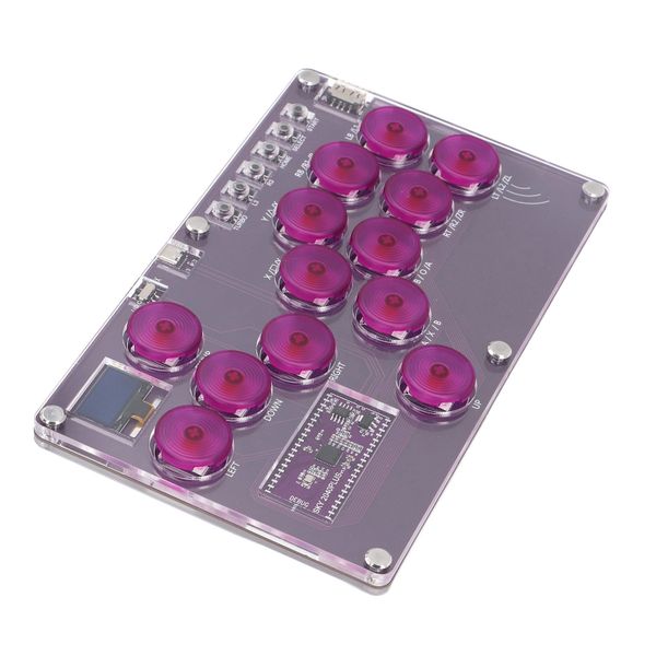 Arcade Controller 13 Keys SOCD Hot Swap Compatible with PS3 Switch PC