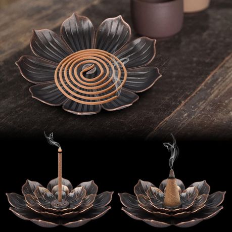 Lotus Hand Healing Incense 2024 Burner + 100 Incense Cones