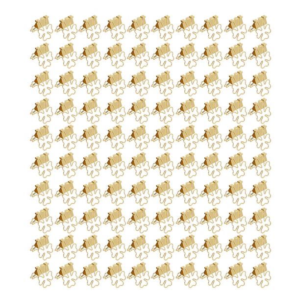 Metal Flower Binder Clips 100Piece for Documents